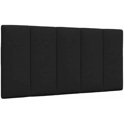 Coussin de tête de lit Hanko noir 100 cm tissu vidaXL