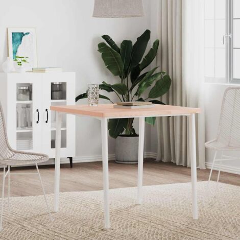 Dessus de table 70x70x2,5 cm carré bois massif de hêtre vidaXL (1/5)