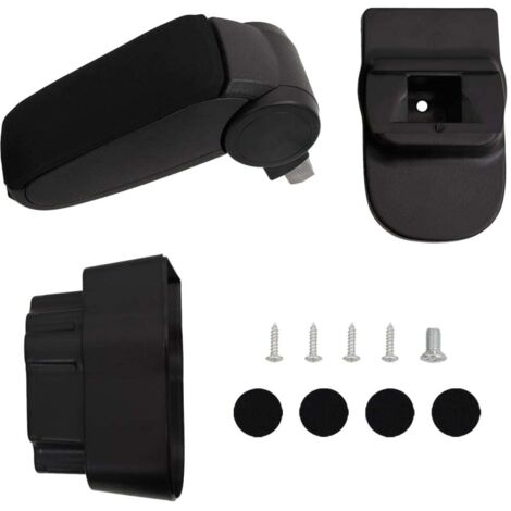 Accoudoir de voiture noir 12x37x(31-48) cm ABS vidaXL