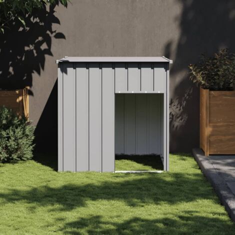 Vidaxl – Niche pour chien avec toit en acier galvanisé – Dimensions 110x103x109 cm – Protection contre intempéries – Accès facile pour animaux (1/5)