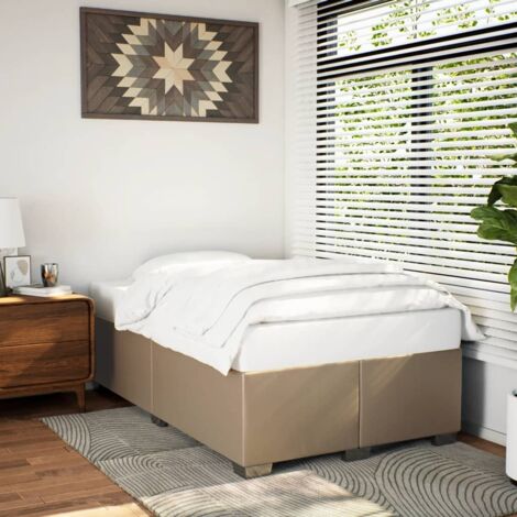 Cadre de lit sans matelas cappuccino 120x200 cm similicuir vidaXL