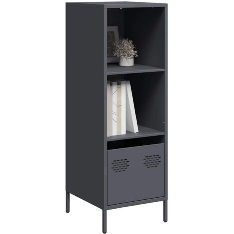 vidaXL Buffet haut anthracite 35x39x103,5 cm acier (1/5)