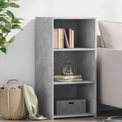 vidaXL Buffet gris béton 45x41x93 cm bois d'ingénierie (1/5)
