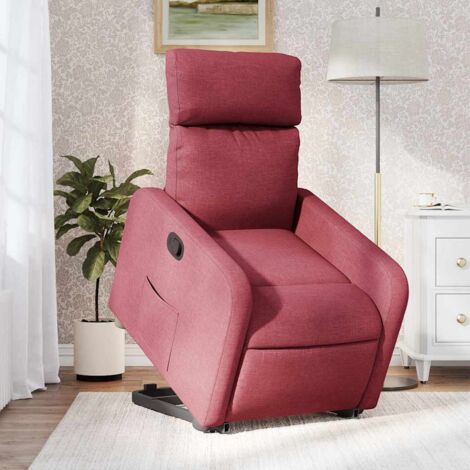 Fauteuil inclinable rouge bordeaux tissu vidaXL52434 (1/5)