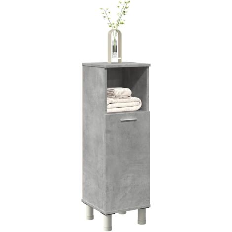 Armoire de salle de bain Gris béton 30x30x95 cm Aggloméré vidaXL