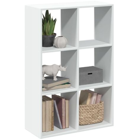 vidaXL Room Divider Bookcase White 69.5x29x103.5 cm Engineered Wood