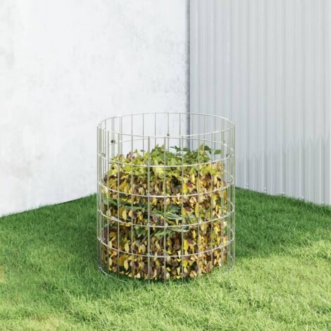 vidaXL Garden Composter Ø50x50 cm Galvanised Steel (152015) (1/5)