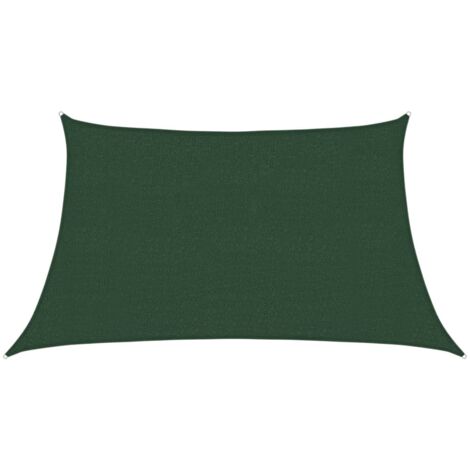 Voile d'ombrage 160 g/m² Vert foncé 3/4x2 m PEHD vidaXL