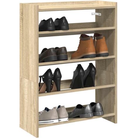 vidaXL Étagère à chaussures chêne sonoma 60x25x81 cm bois d'ingénierie