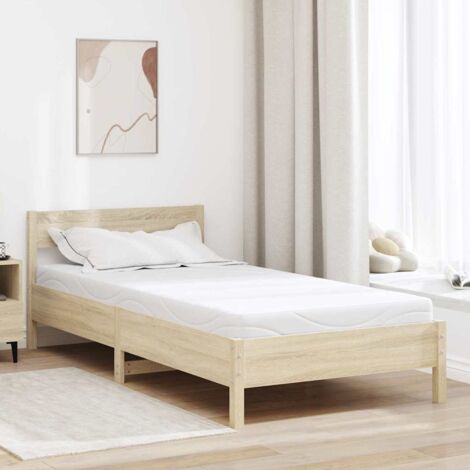 Matelas Blanc 90 x 200 cm Mousse à mémoire de gel vidaXL (1/5)