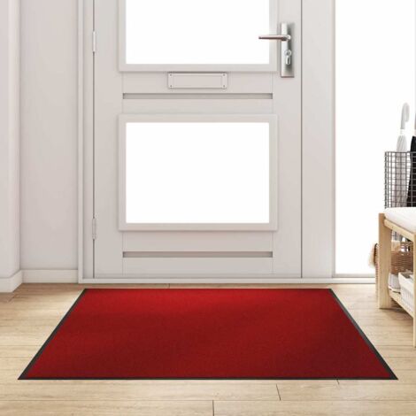 Tapis d'entrée Autre Rouge et Noir 120 x 180 cm vidaXL