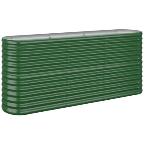 Vidaxl – Lit surélevé de jardin en acier enduit de poudre 152x40x68 cm – Résistant aux intempéries – Idéal pour cultiver plantes et légumes