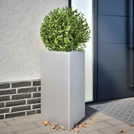 Jardinière triangulaire 50x43x75 cm acier galvanisé vidaXL