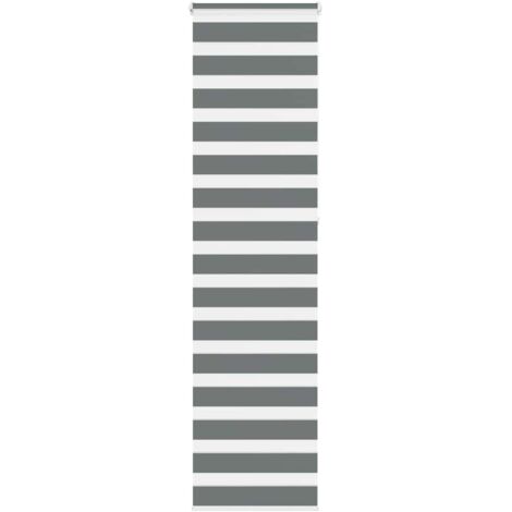 Store zèbre gris foncé largeur du tissu 50,9 cm polyester vidaXL