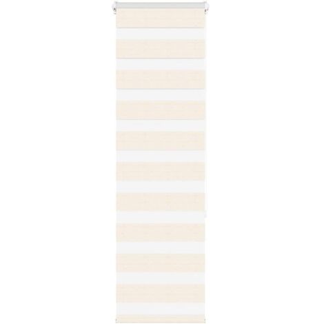 Store zèbre beige marbré largeur du tissu 35,9 cm polyester vidaXL