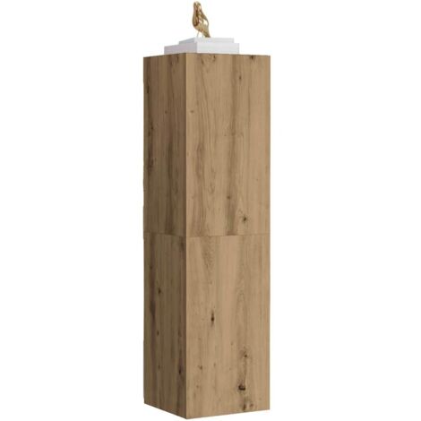 Meuble TV chêne artisanal 30,5x30x110 cm bois d'ingénierie vidaXL (1/5)