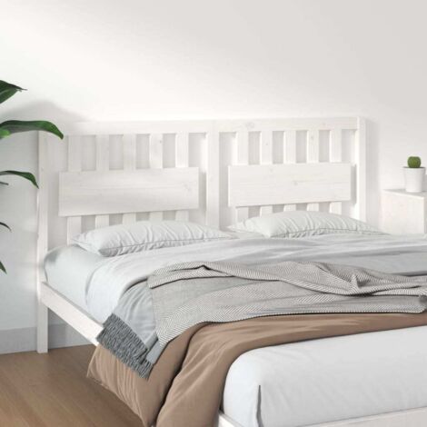Tête de lit Blanc 165,5x4x100 cm Bois massif de pin vidaXL (1/5)