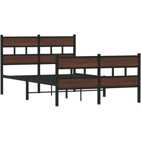 Cadre de lit sans matelas avec tête de lit et pied de lit vidaXL (1/5)
