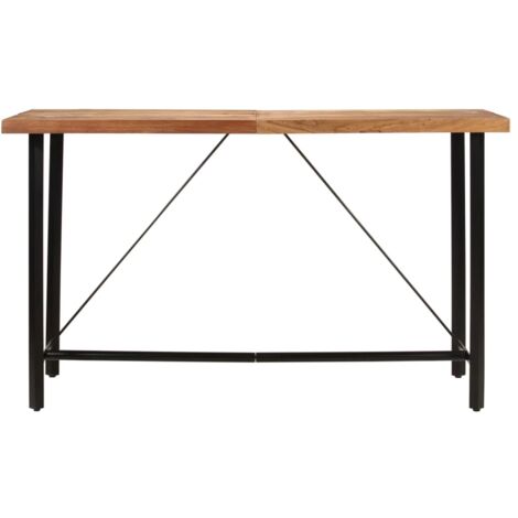 vidaXL Table de bar 180x70x107 cm bois massif d'acacia et fer (1/6)