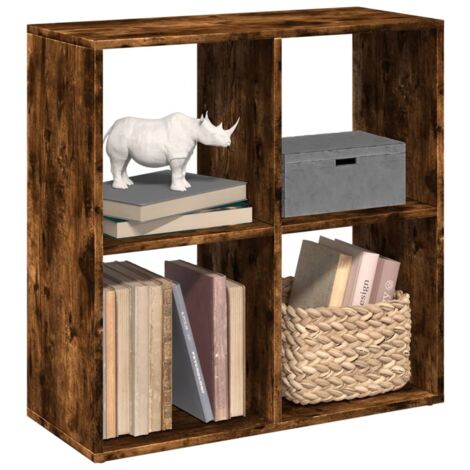 Étagère séparatrice de pièce chêne fumé 69,5x29x69,5 cm vidaXL