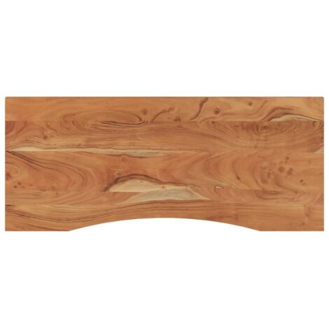 Vidaxl – Dessus de bureau rectangulaire 110x50x2,5 cm en bois d'acacia massif – Capacité de charge 75 kg – Finition naturelle unique
