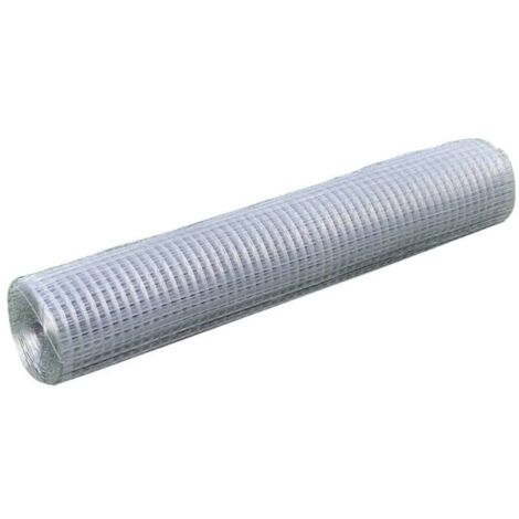 Vidaxl – Grillage rigide acier galvanisé 1 m x 25 m – Maille 25 x 25 mm – Épaisseur 0,9 mm – Pour volières et clôtures