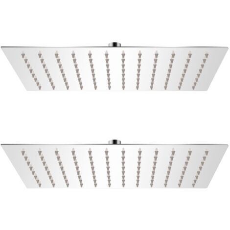 Pomme de douche plongeante 2 pcs Acier inoxydable 20x30 cm vidaXL