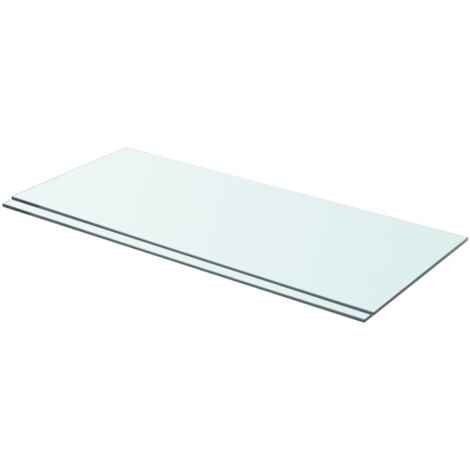 Panneaux d'étagère 2 pcs Verre Transparent 70 x 30 cm vidaXL