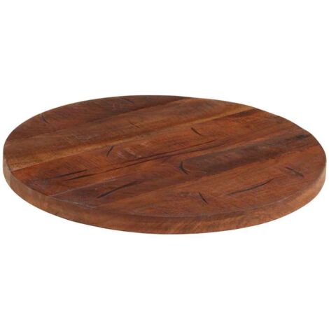 Dessus de table Ø 40x3,8 cm rond bois massif de récupération vidaXL