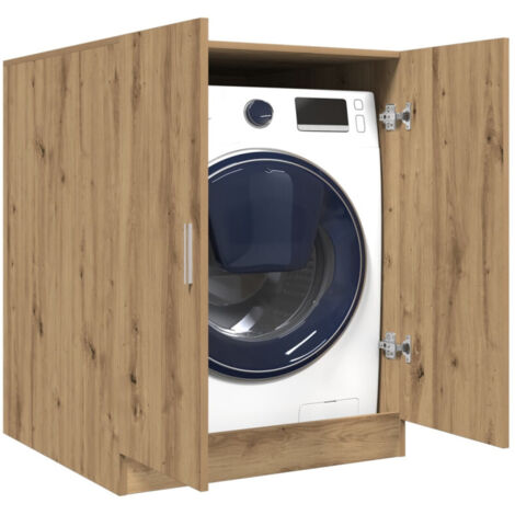 Vidaxl – Meuble machine à laver chêne artisanal 70,5x71,5x91,5 cm – Bois d'ingénierie – 1 porte – Rangement optimisé salle de bains ou buanderie - vidaXL498754