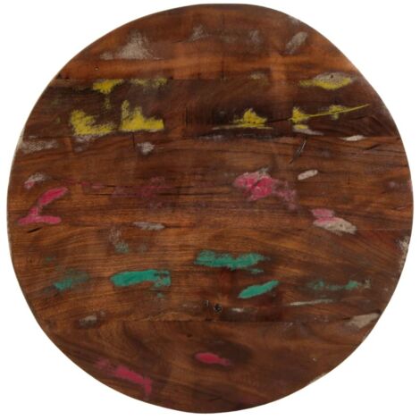 Dessus de table Ø 50x3,8 cm rond bois massif de récupération vidaXL