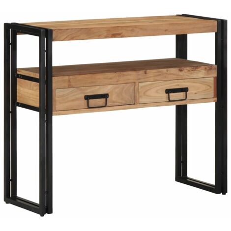 Table console Marron 90 x 33 x 75 cm Bois d'acacia massif vidaXL
