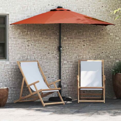 Parasol de jardin Couleur terre cuite 294 x 150 x 223 cm tissu vidaXL (1/5)