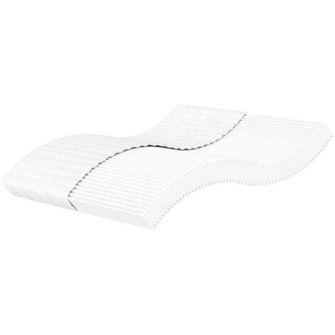 Matelas en mousse blanc 200x220 cm dureté H2 H3 vidaXL (1/5)