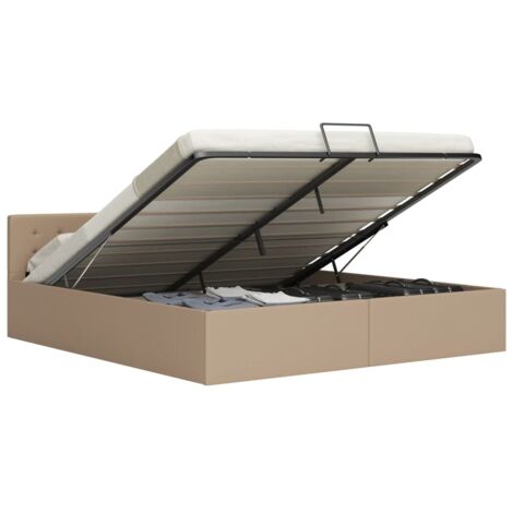 Cadre de lit avec rangement hydraulique Similicuir 160x200 cm vidaXL (1/5)