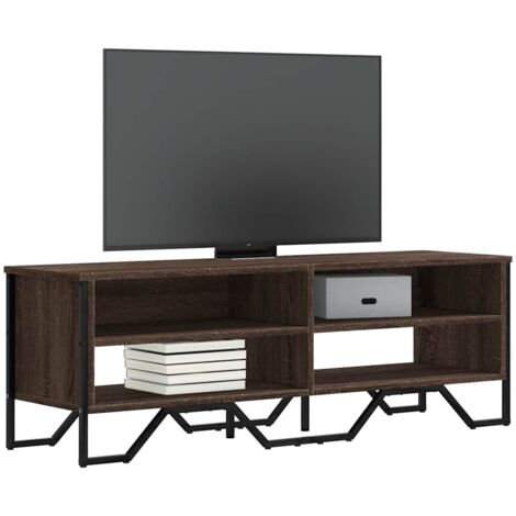 vidaXL TV Cabinet Brown Oak 122x34x41 cm Engineered Wood (1/5)