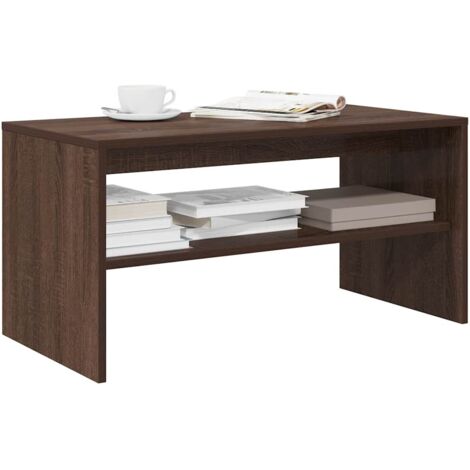 vidaXL TV Cabinet Brown Oak 80x40x40 cm Engineered Wood (1/5)
