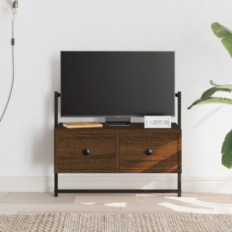 vidaXL TV Cabinet Wall-mounted Brown Oak 60,5x30x51 cm Engineered Wood (1/5)