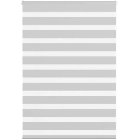 vidaXL Store zèbre gris clair largeur du tissu 100,9 cm polyester