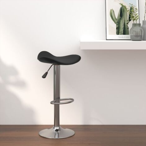 Tabouret de bar Noir Acier chromé et cuir artificiel vidaXL (1/5)