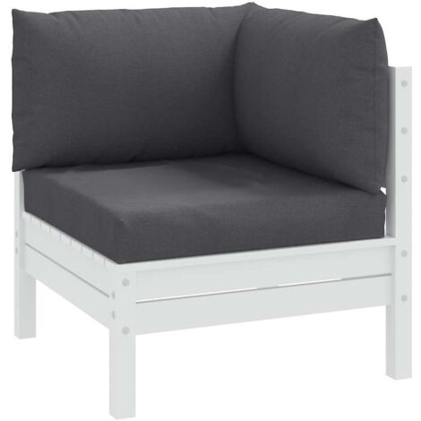 vidaXL Coussins de palette lot de 3 anthracite mélangé tissu