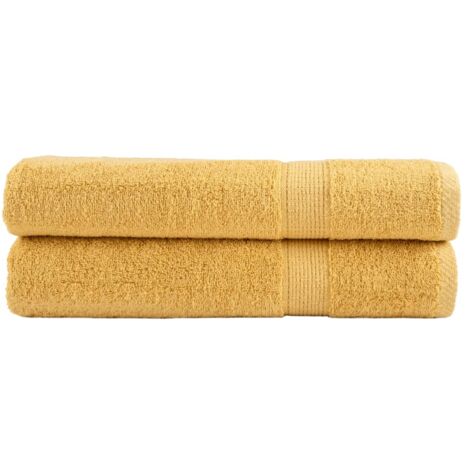 Serviettes de qualité supérieure SOLUND 2 pcs doré 600 g/m² vidaXL