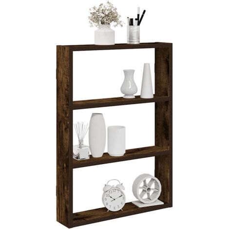 vidaXL Étagère murale chêne fumé 43x9x60 cm bois d'ingénierie