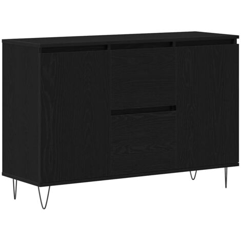 Buffet Chêne noir 101.5 x 35 x 70 cm Bois d'ingénierie vidaXL