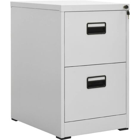 Classeur Gris clair 46x62x72,5 cm Acier vidaXL