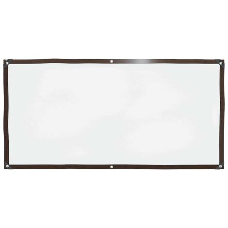 vidaXL Bâche transparente avec œillets 1x2 m polyéthylène