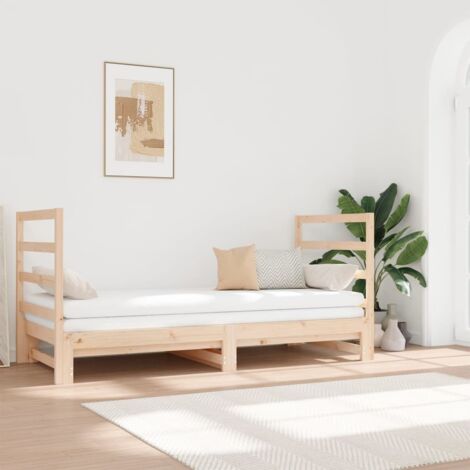 vidaXL Lit coulissant sans matelas 2x(90x190) cm (1/5)