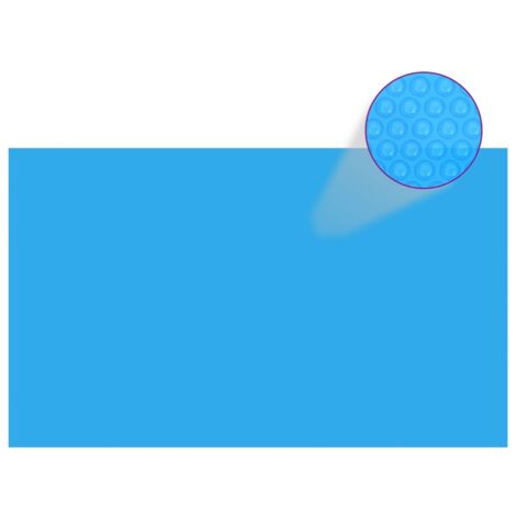 Couverture de piscine rectangulaire 500x300 cm PE Bleu vidaXL