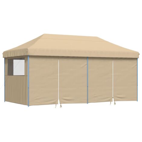 vidaXL Tente de réception pliable escamotable avec 4 parois latérales (1/5)