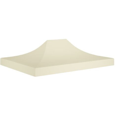 Toit de tente de réception 4x3 m Crème 270 g/m² vidaXL